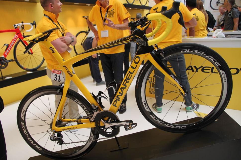 Chris Froome's Tour de France winning yellow Pinarello Dogma F8 at